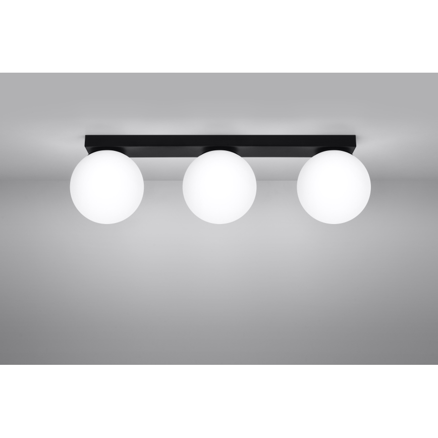 Iluminação de teto YOLI 3xG9/12W/230V preto