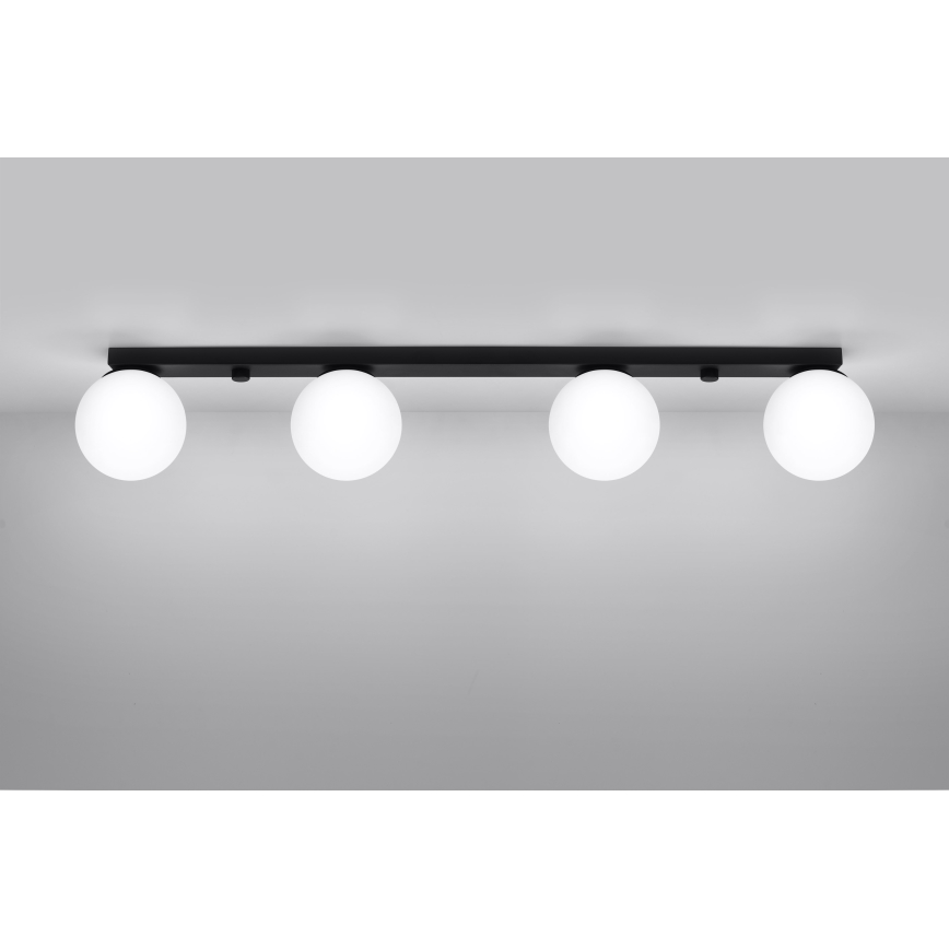 Iluminação de teto YOLI 4xG9/12W/230V preto