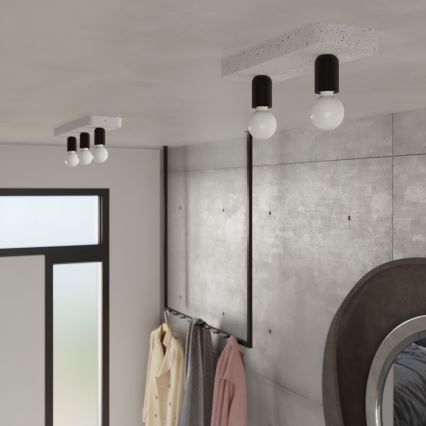 Foco TAVO 2xE27/15W/230V betão