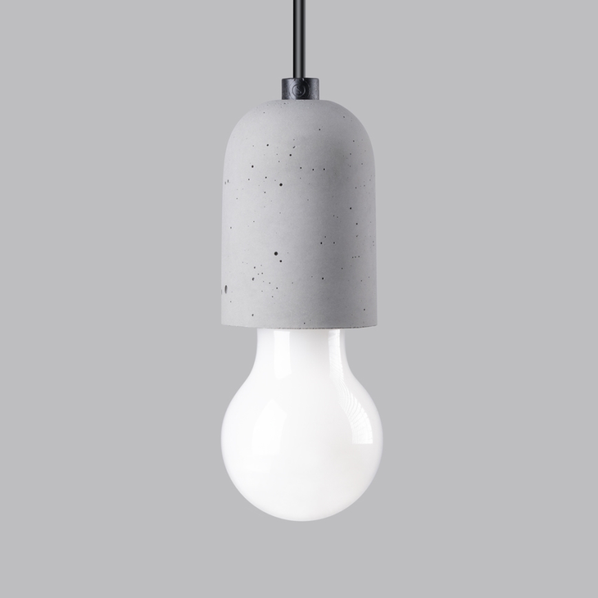 Candeeiro suspenso NESO 1xE27/15W/230V aranha betão