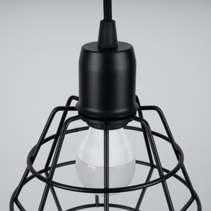 Candelabro suspenso SUBA 3xE27/15W/230V preto