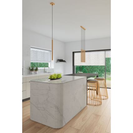 Candelabro suspenso PASTELO 1xG9/8W/230V dourada