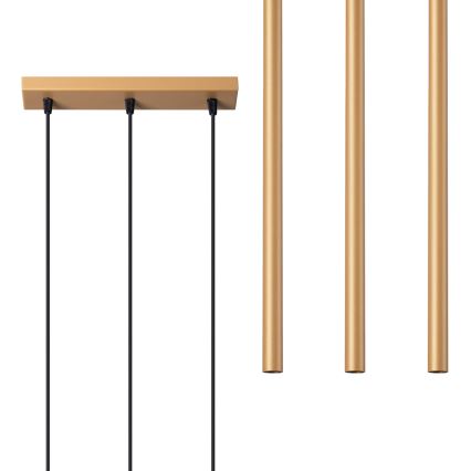 Candelabro suspenso PASTELO 3xG9/8W/230V dourada