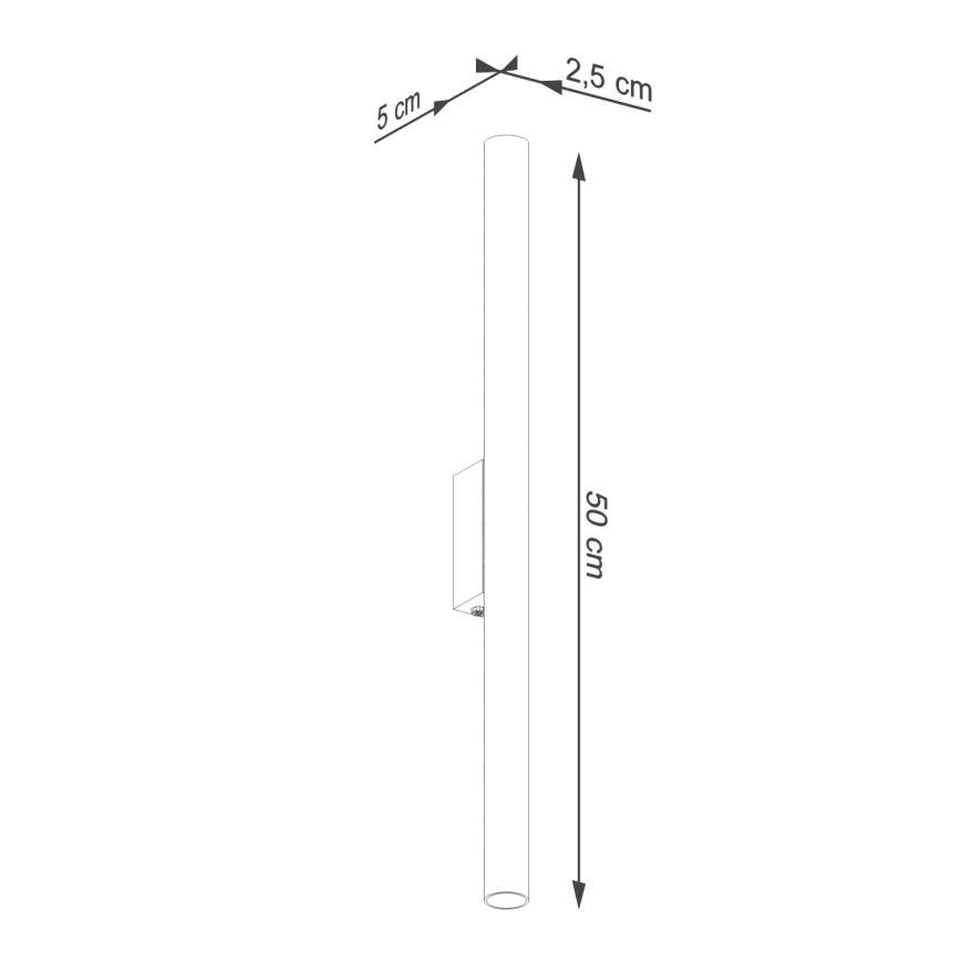Iluminação de parede PASTELO 2xG9/8W/230V branco