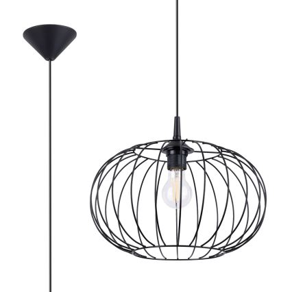 Candelabro suspenso TSUNO 1xE27/15W/230V preto