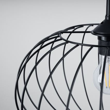 Candelabro suspenso TSUNO 1xE27/15W/230V preto