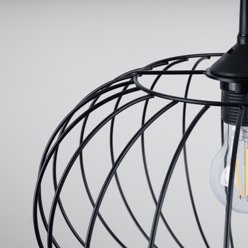 Candelabro suspenso TSUNO 1xE27/15W/230V preto