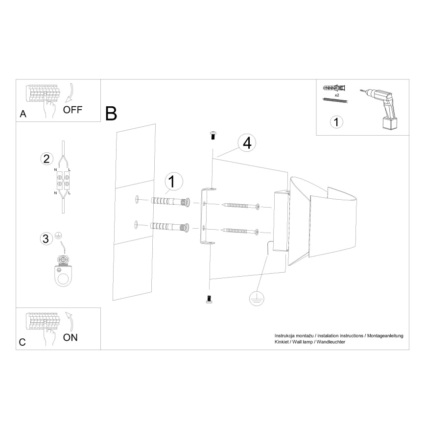 Iluminação de parede TONI 1xG9/8W/230V branco