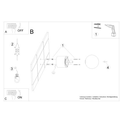 Foco de parede BOOMO 1xG9/8W/230V faia