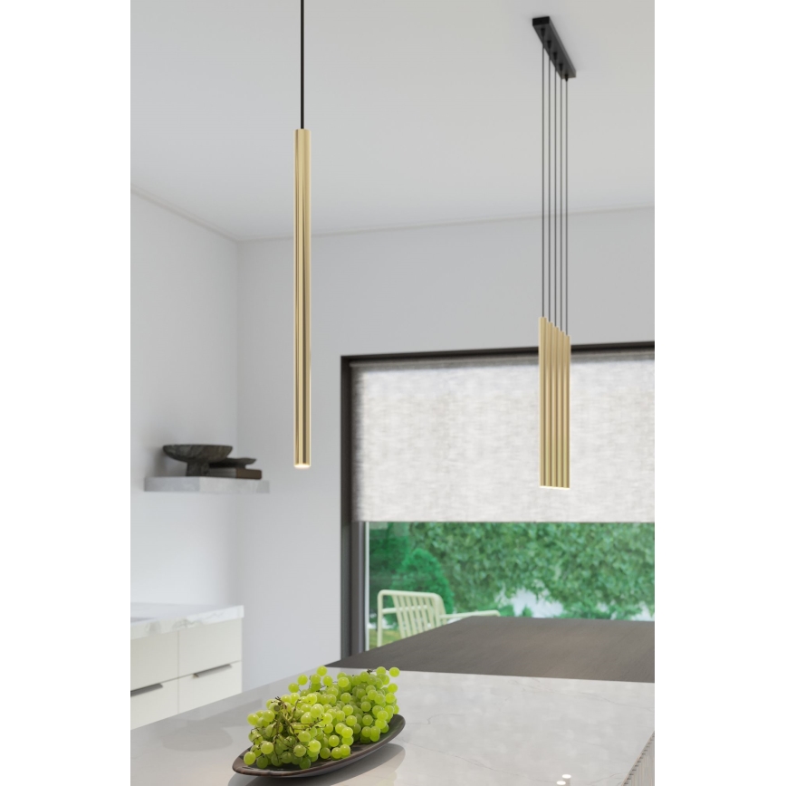 Candelabro suspenso PASTELO 5xG9/8W/230V dourada