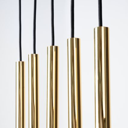 Candelabro suspenso PASTELO 5xG9/8W/230V dourada