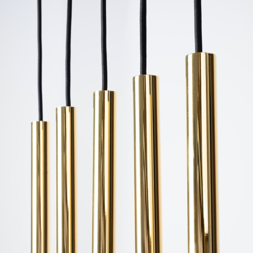 Candelabro suspenso PASTELO 5xG9/8W/230V dourada