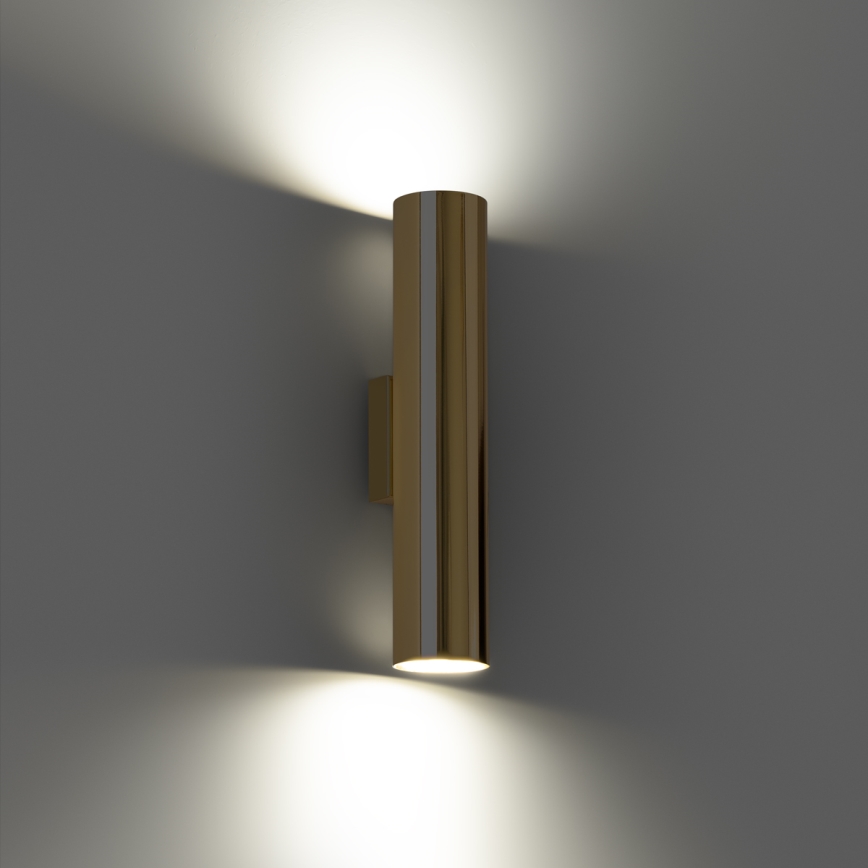 Iluminação de parede LAGOS 2xGU10/10W/230V dourada