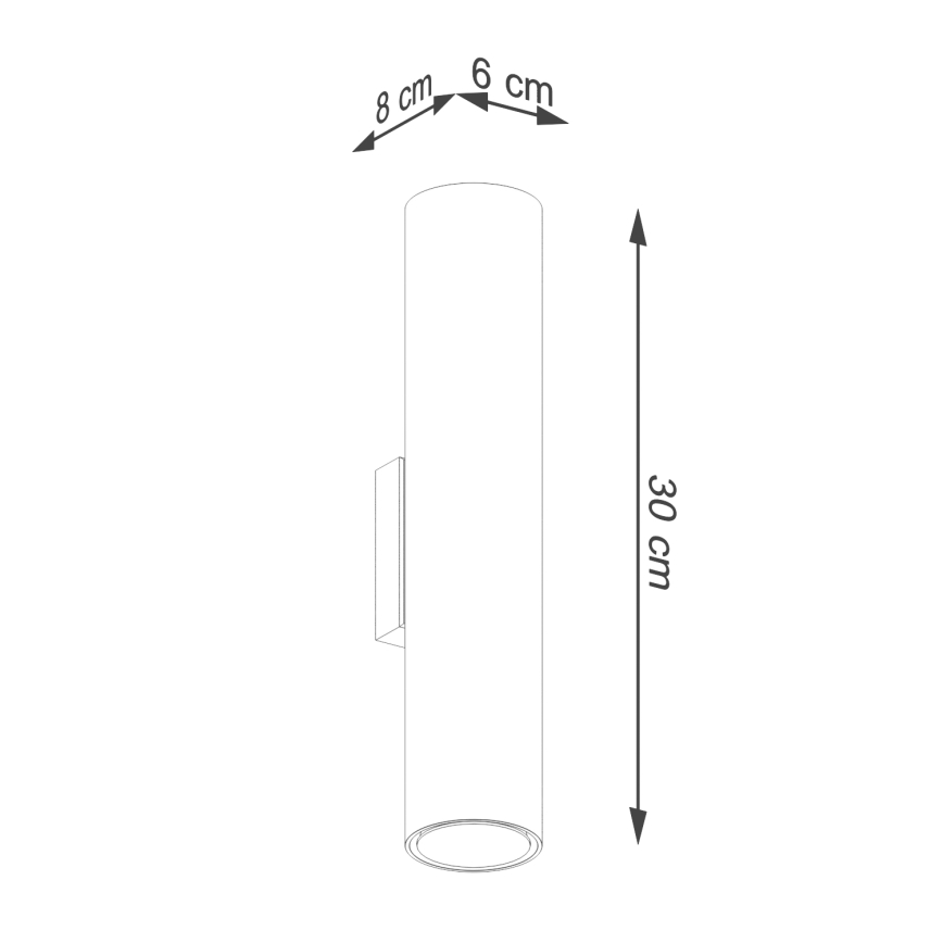 Iluminação de parede LAGOS 2xGU10/10W/230V dourada