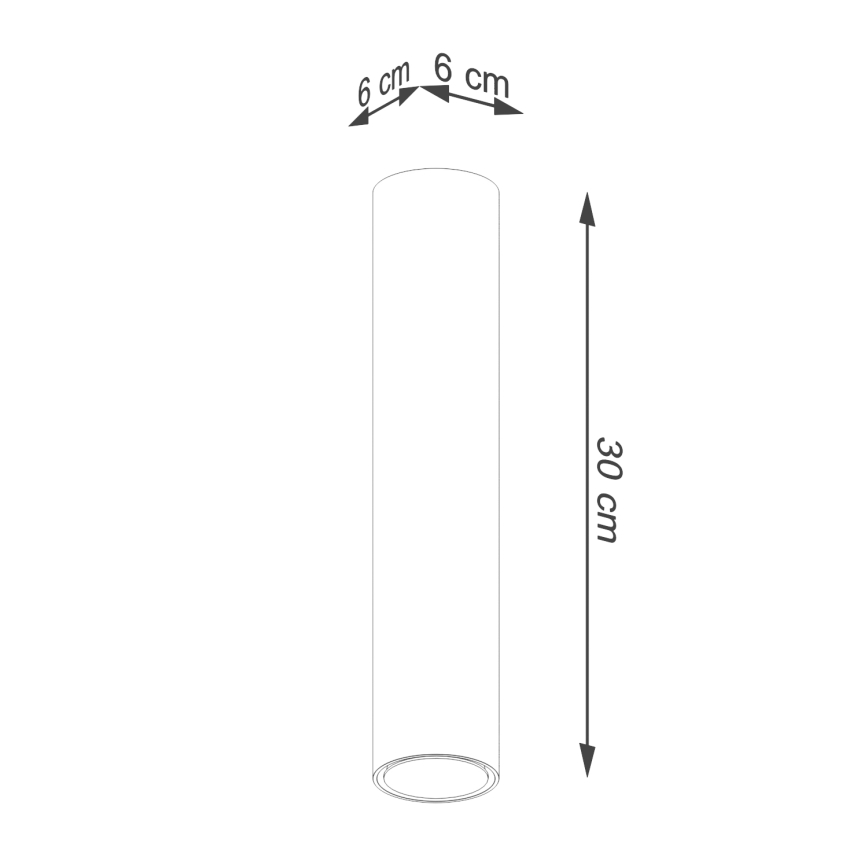 Foco LAGOS 1xGU10/10W/230V 30 cm dourada