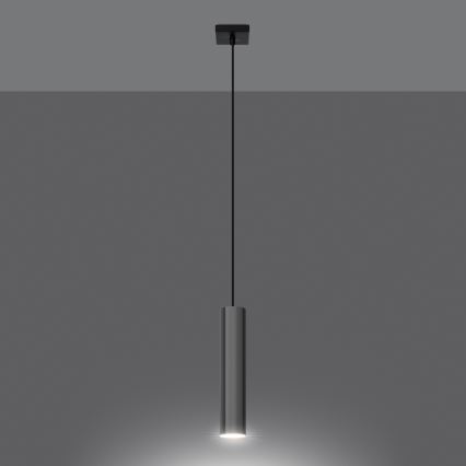 Candeeiro suspenso LAGOS 1xGU10/10W/230V cromado brilhante