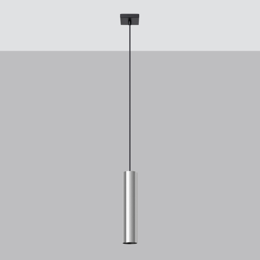 Candeeiro suspenso LAGOS 1xGU10/10W/230V cromado brilhante