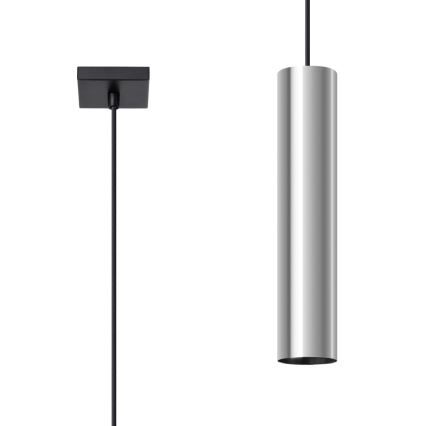 Candeeiro suspenso LAGOS 1xGU10/10W/230V cromado brilhante