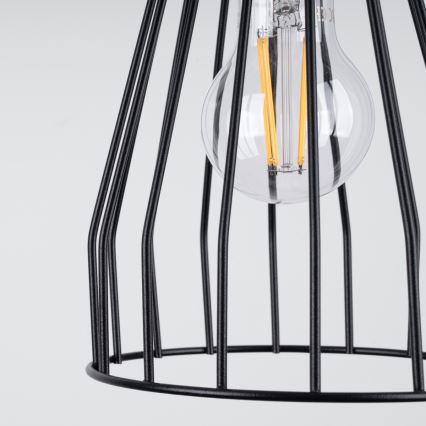 Candelabro suspenso LEYO 1xE27/15W/230V preto