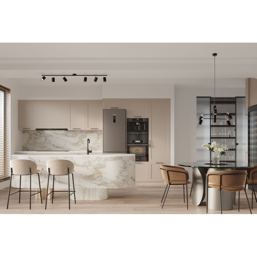Candelabro suspenso LEMMI 6xGU10/10W/230V preto