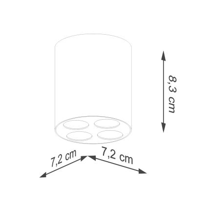 Foco LED ZOE LED/9W/230V branco