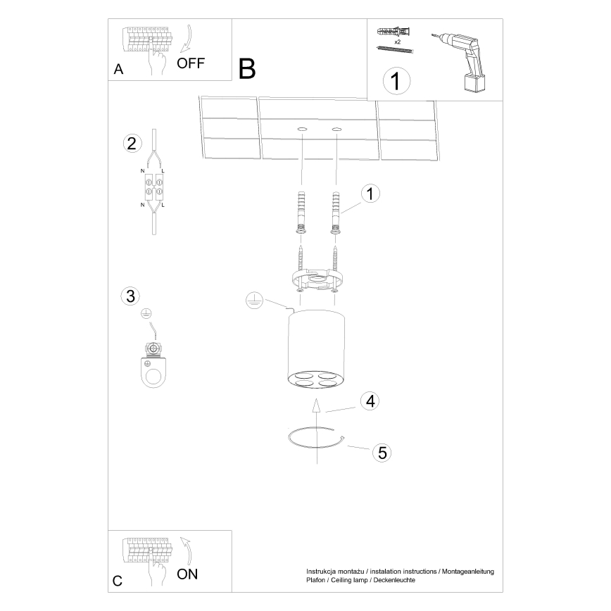 Foco LED ZOE LED/9W/230V branco