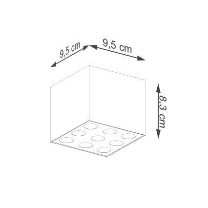 Foco LED OZZY LED/16W/230V preto