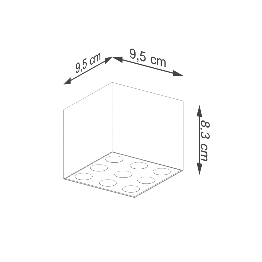 Foco LED OZZY LED/16W/230V preto