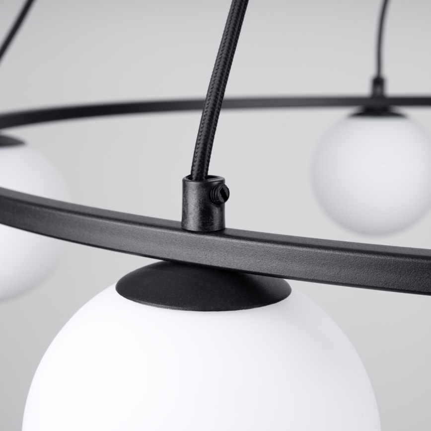 Candelabro suspenso YOLI 5xG9/8W/230V preto