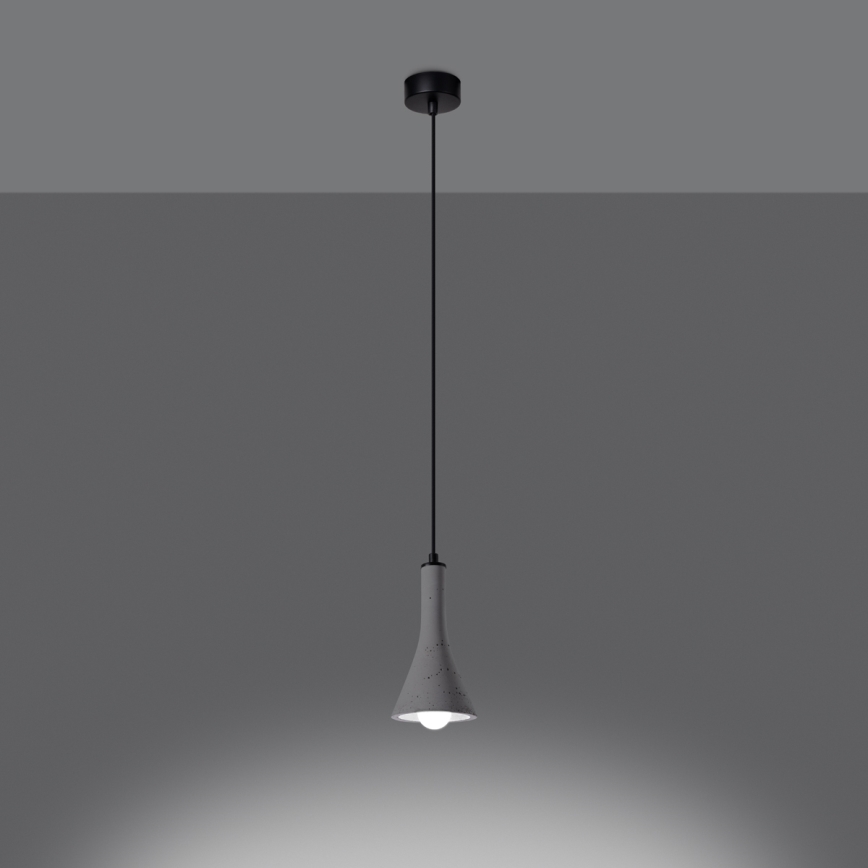 Candelabro suspenso REA 1xE14/12W/230V betão