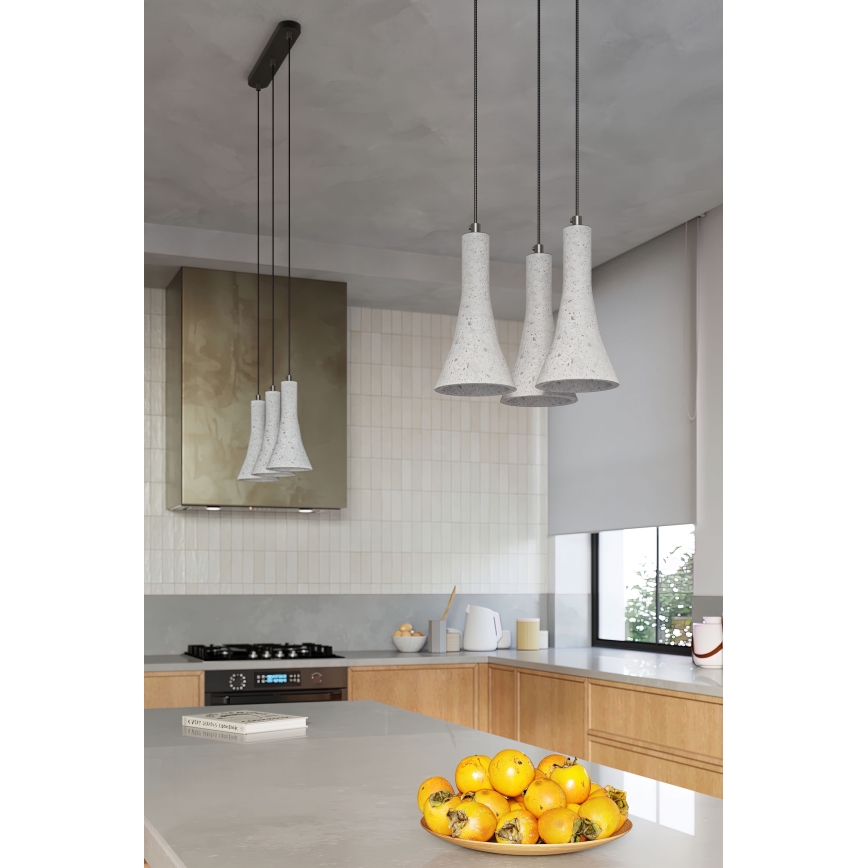 Candelabro suspenso REA 1xE14/12W/230V betão
