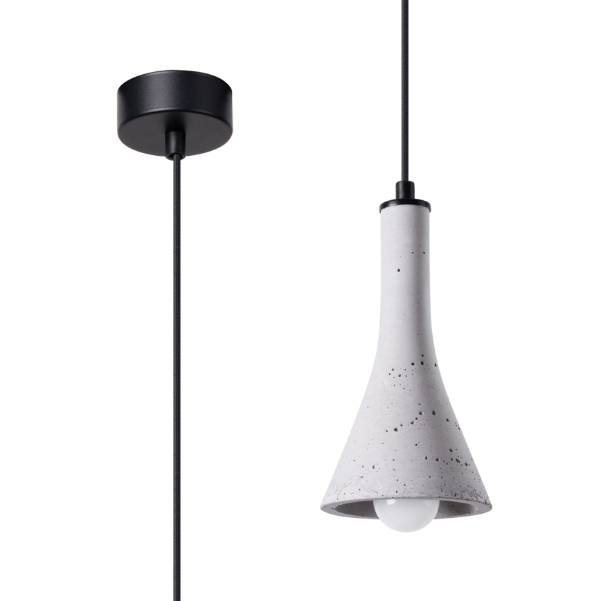 Candelabro suspenso REA 1xE14/12W/230V betão