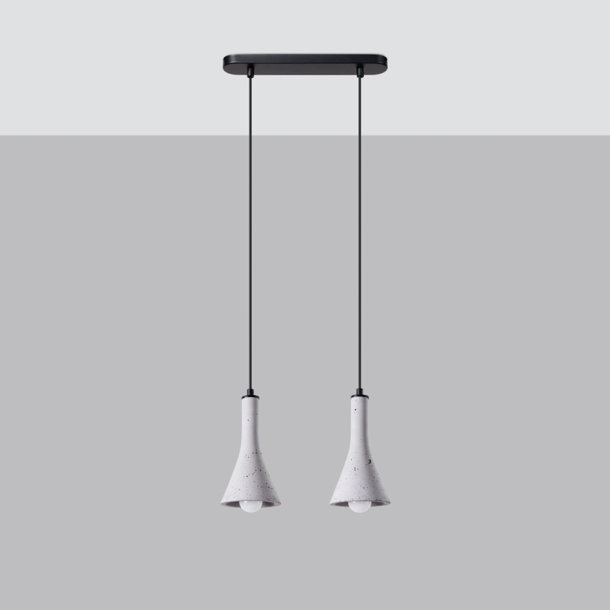 Candelabro suspenso REA 2xE14/12W/230V betão