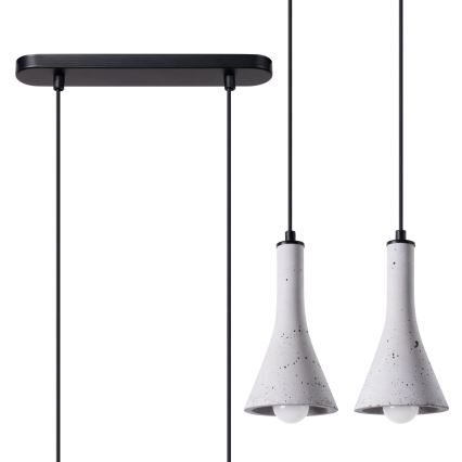 Candelabro suspenso REA 2xE14/12W/230V betão