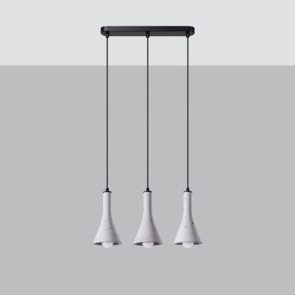 Candelabro suspenso REA 3xE14/12W/230V betão