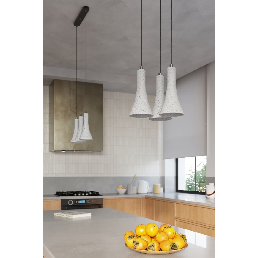 Candelabro suspenso REA 3xE14/12W/230V betão
