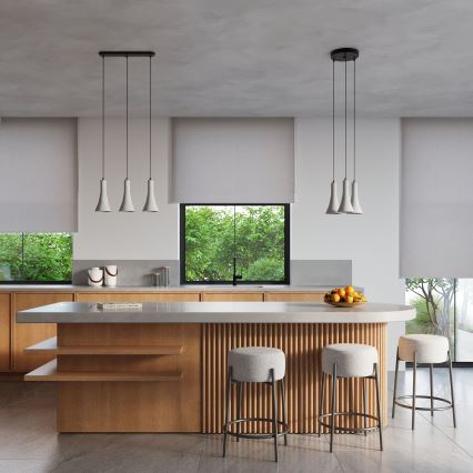 Candelabro suspenso REA 3xE14/12W/230V betão