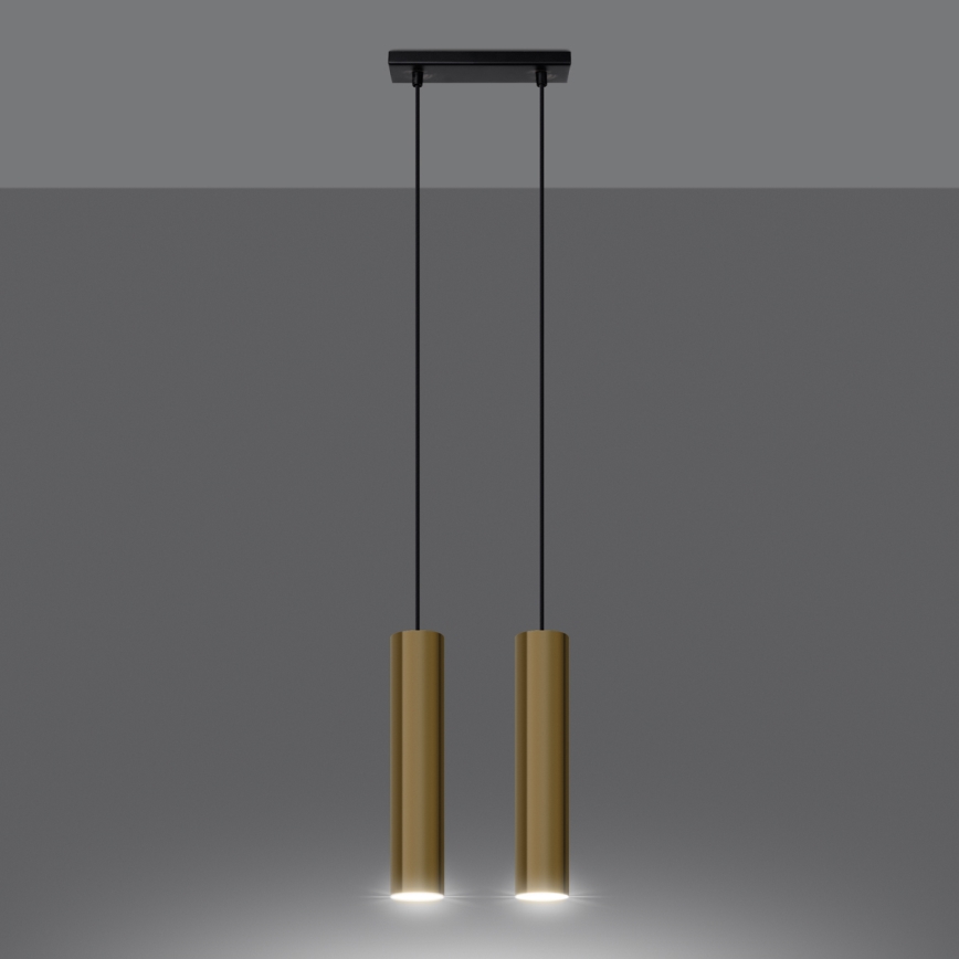 Candelabro suspenso LAGOS 2xGU10/10W/230V dourada