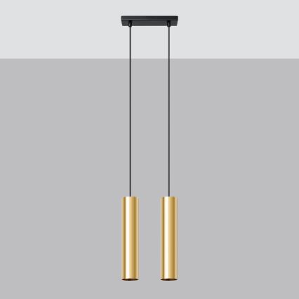 Candelabro suspenso LAGOS 2xGU10/10W/230V dourada