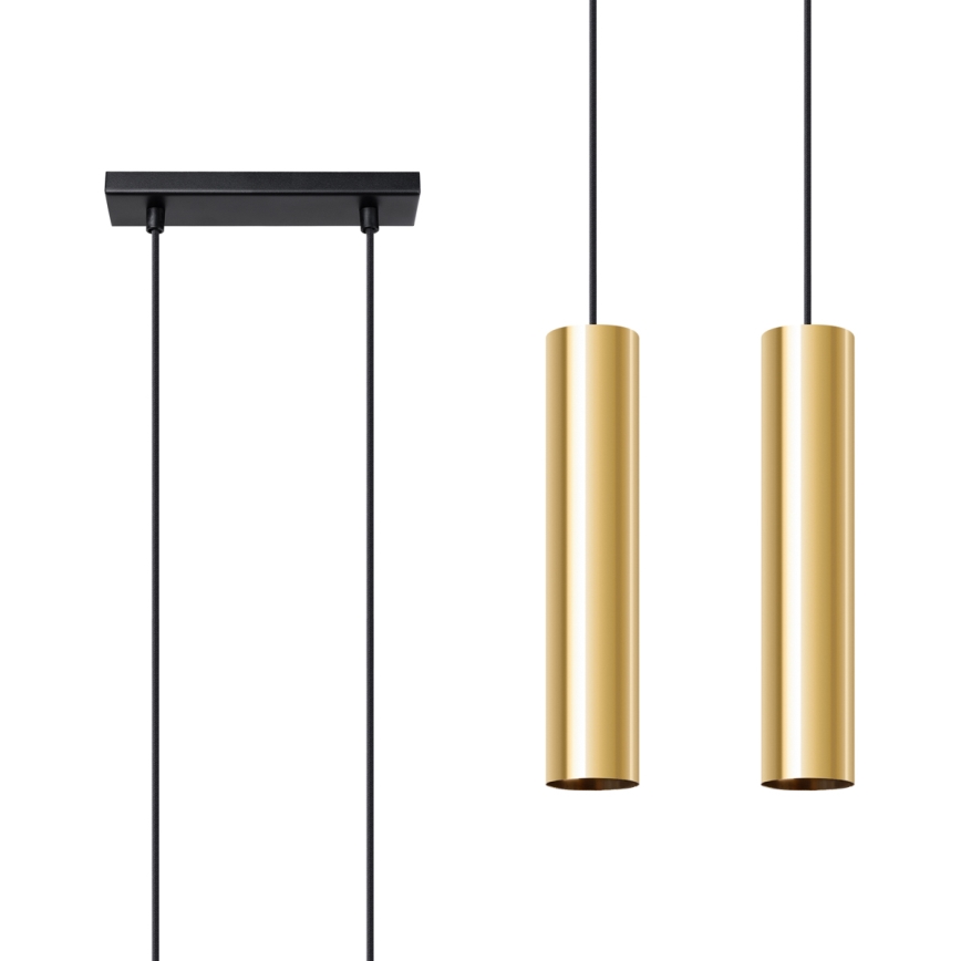 Candelabro suspenso LAGOS 2xGU10/10W/230V dourada