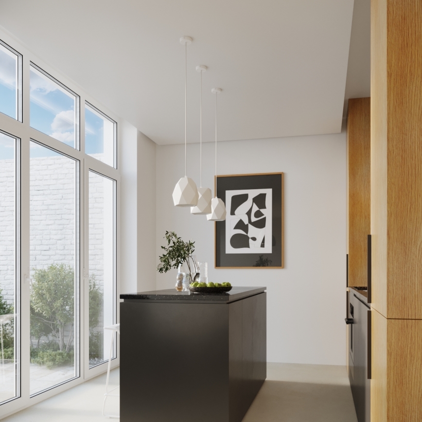 Candelabro suspenso GOBI 1xE27/15W/230V cerâmica