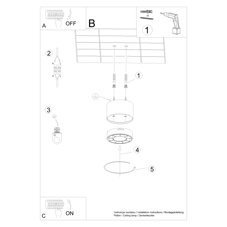 Foco LED DIO LED/10W/230V branco