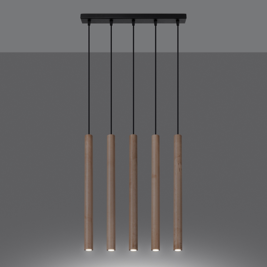 Candelabro suspenso PASTELO 5xG9/8W/230V faia
