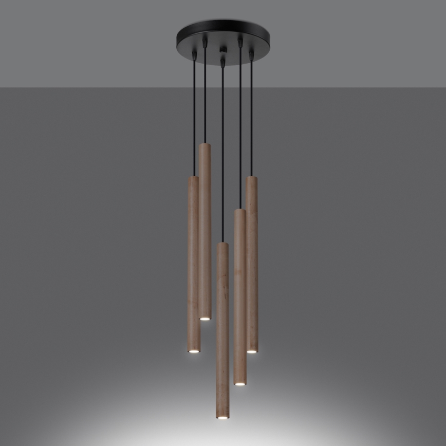 Candelabro suspenso PASTELO 5xG9/8W/230V faia