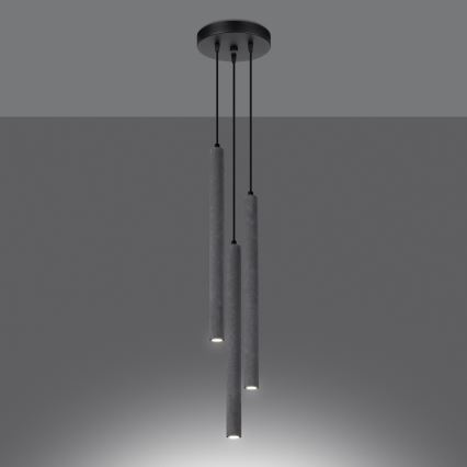 Candelabro suspenso PASTELO 3xG9/8W/230V betão