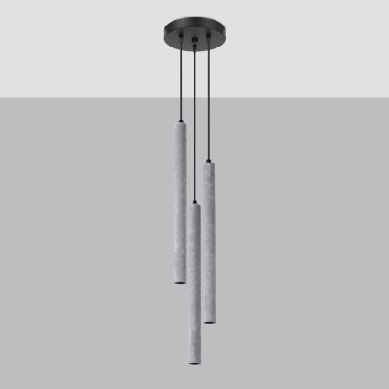 Candelabro suspenso PASTELO 3xG9/8W/230V betão