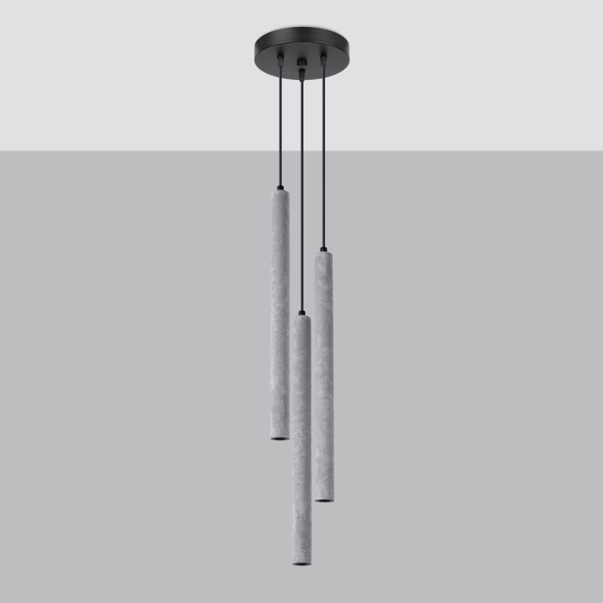 Candelabro suspenso PASTELO 3xG9/8W/230V betão