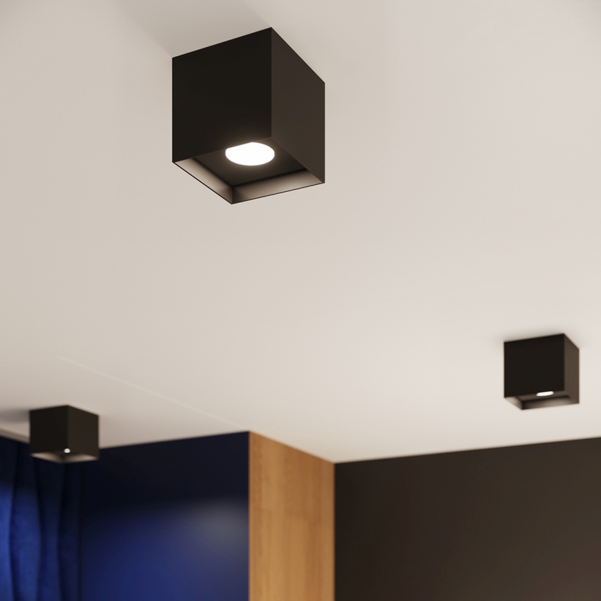 Foco HATI 1xGU10/10W/230V preto