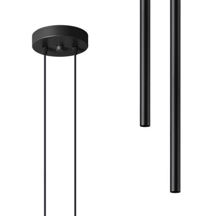 Candelabro suspenso PASTELO 2xG9/8W/230V preto
