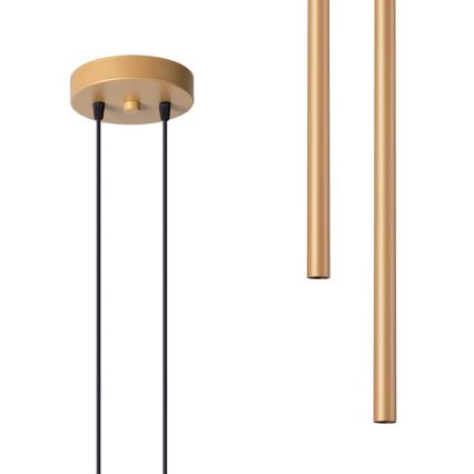 Candelabro suspenso PASTELO 2xG9/8W/230V dourada